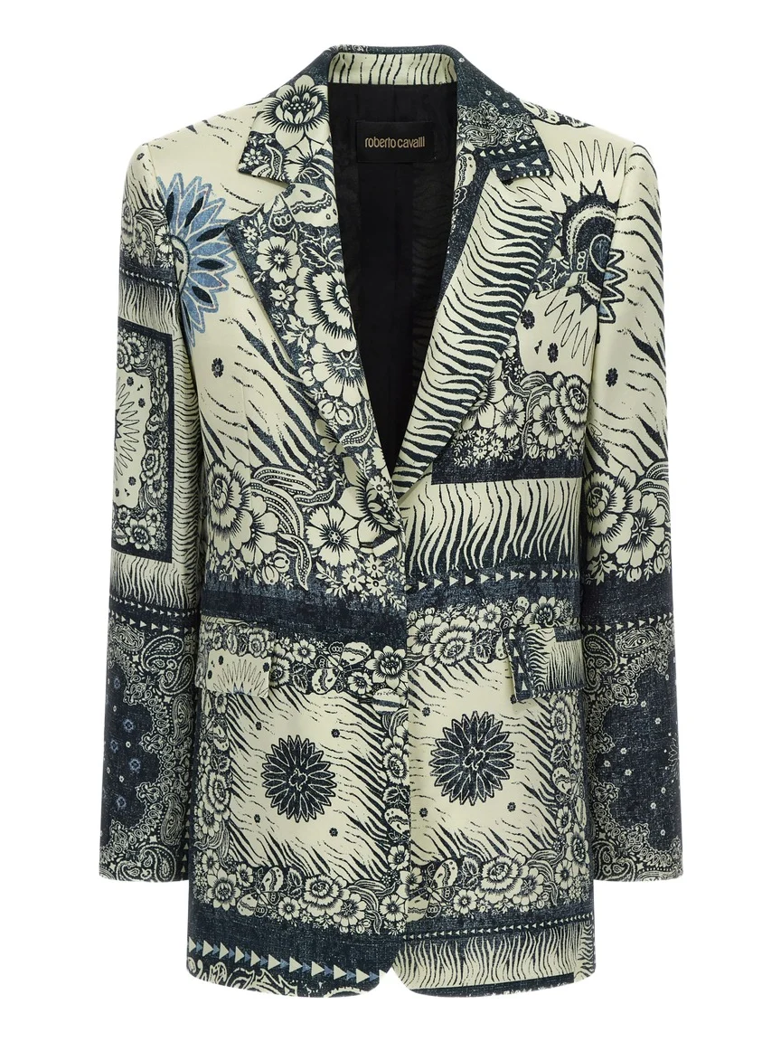 Bandana Print Blazer
