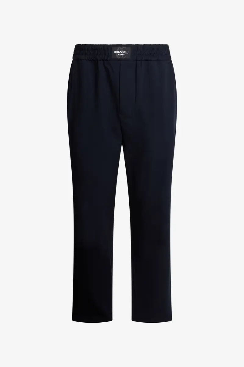 Roberto Cavalli Soft Navy Blue Trousers | Thumbnail 2
