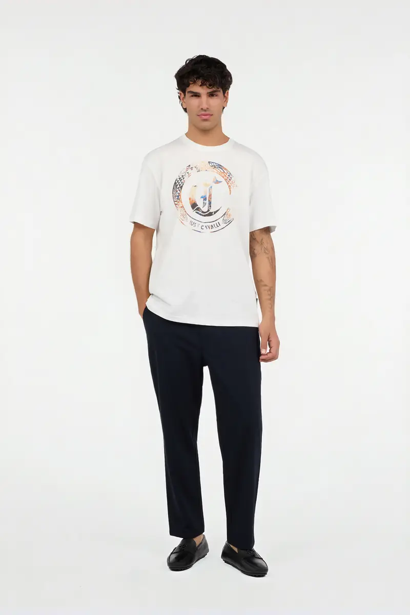 Roberto Cavalli Soft Navy Blue Trousers | Thumbnail 6