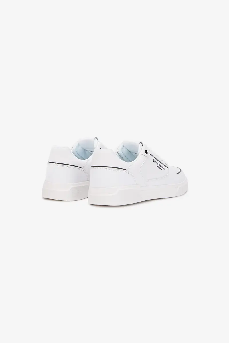 Roberto Cavalli White Leather Sneakers With Logo | Thumbnail 3 Roberto Cavalli White Leather Sneakers With Logo | Thumbnail 3