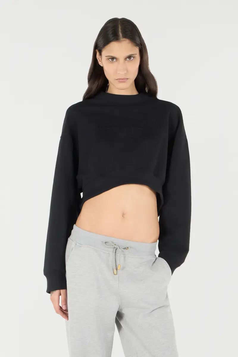 Roberto Cavalli Cropped Sweatshirt With Logo | Thumbnail 2