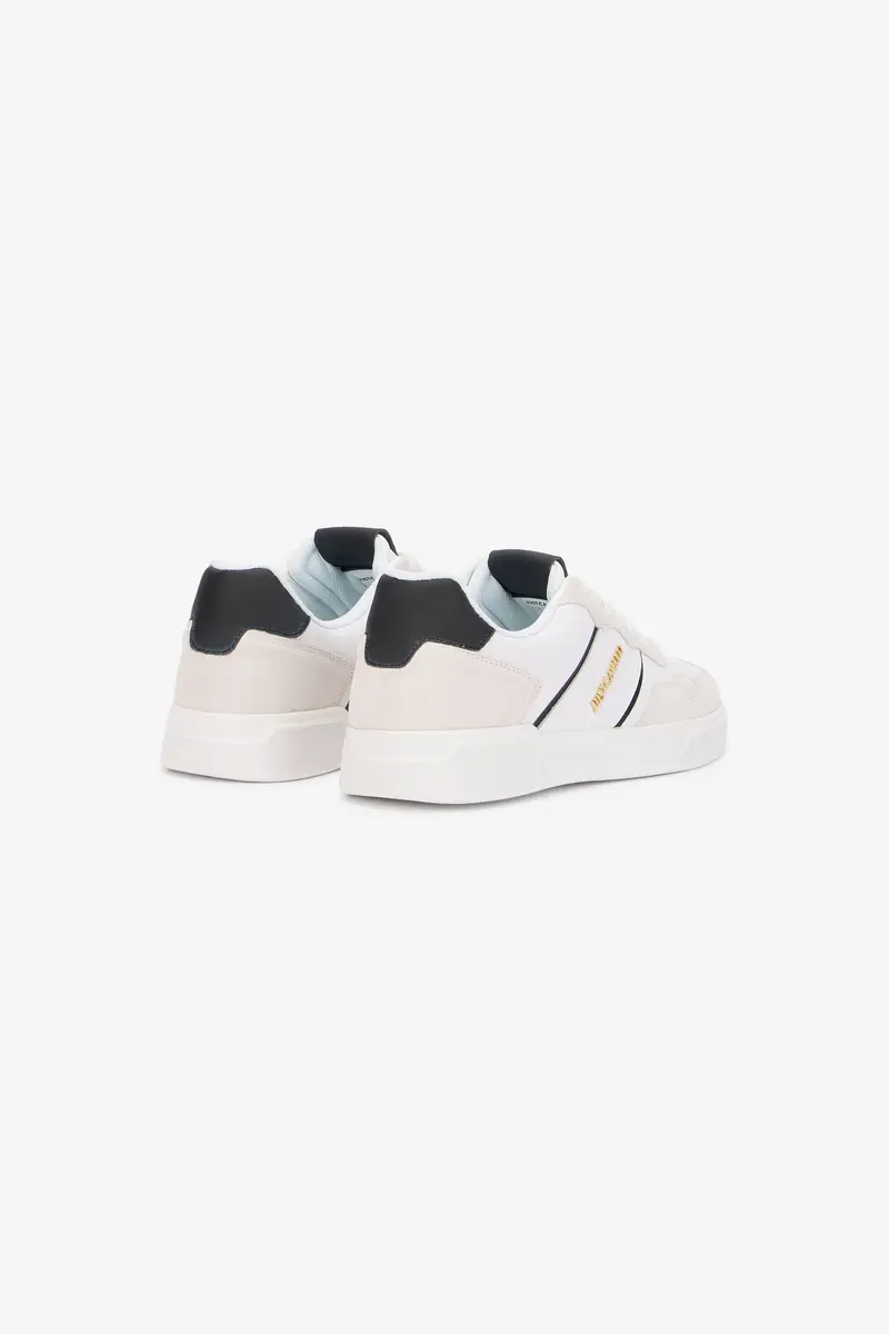 Roberto Cavalli White Leather Sneakers With Suede Inserts | Thumbnail 3 Roberto Cavalli White Leather Sneakers With Suede Inserts | Thumbnail 3