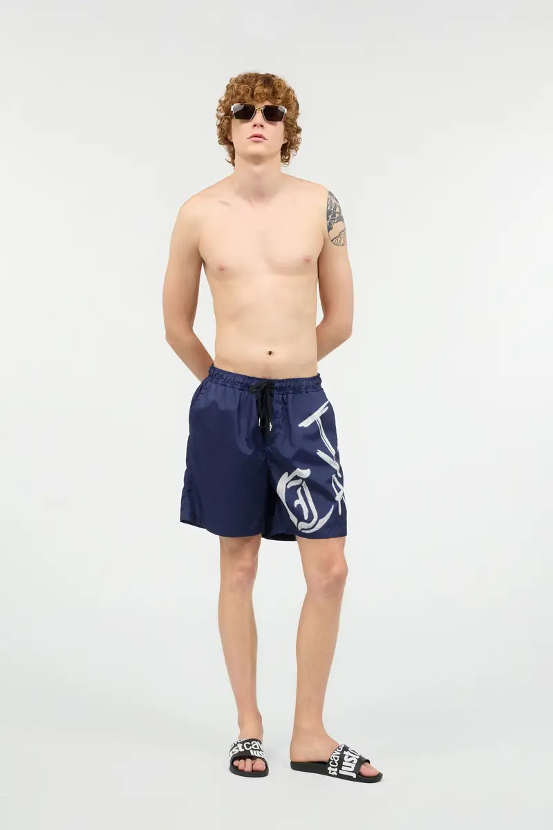 Roberto Cavalli Swim Shorts With Lettering | Thumbnail 6