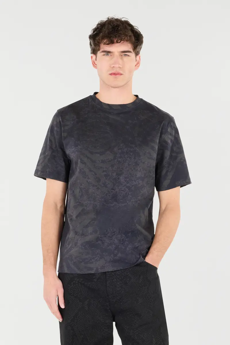 Roberto Cavalli T-Shirt With Animal Print | Thumbnail 2