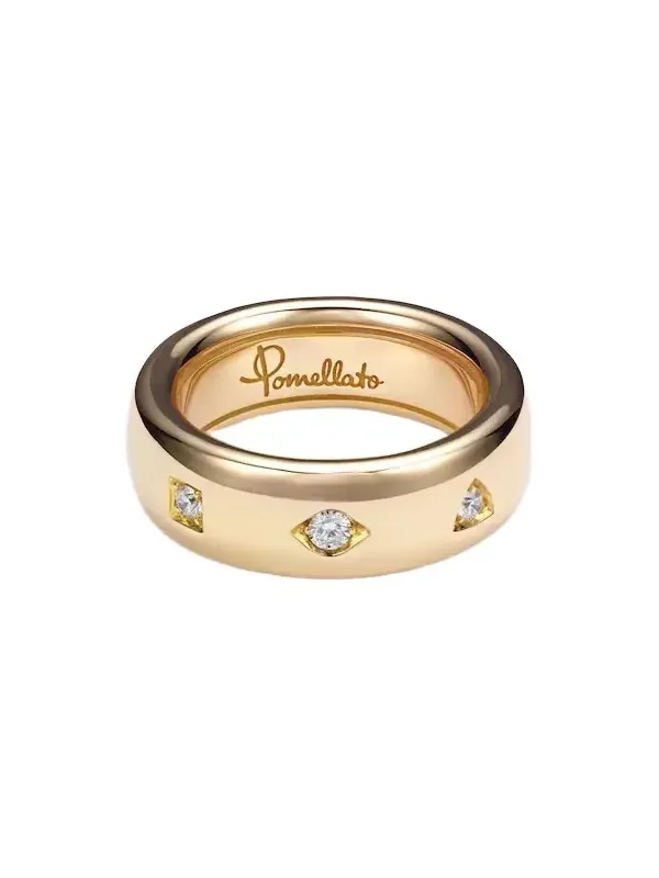 Iconica 18kt rose gold ring with diamonds Iconica 18kt rose gold ring with diamonds