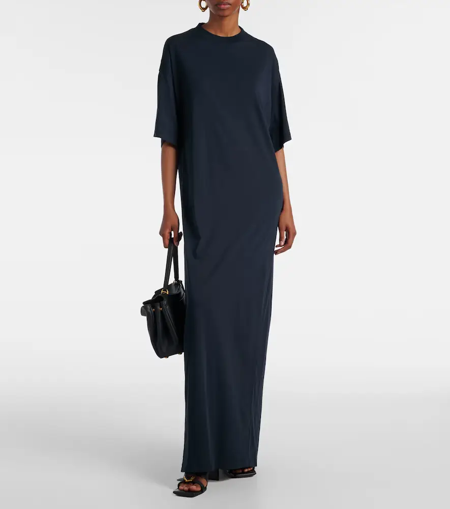Balenciaga Cocoon cotton jersey maxi dress | Thumbnail 3 Balenciaga Cocoon cotton jersey maxi dress | Thumbnail 3