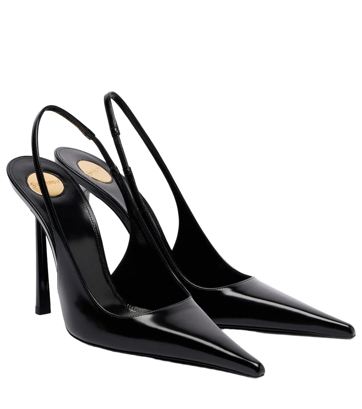 Vendome 110 leather slingback pumps