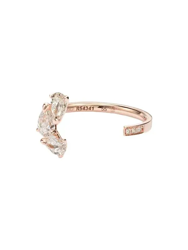 Repossi Serti Sur Vide 18kt rose gold ring with diamonds | Thumbnail 1 Repossi Serti Sur Vide 18kt rose gold ring with diamonds | Thumbnail 1