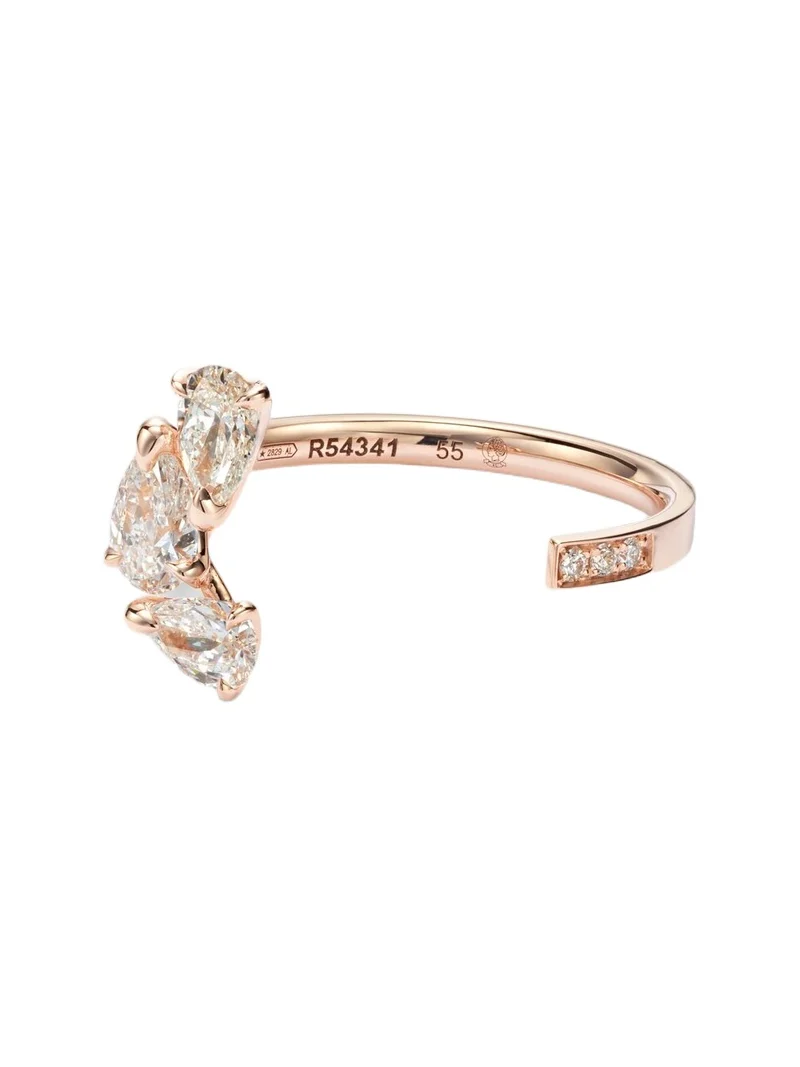 Repossi Serti Sur Vide 18kt rose gold ring with diamonds