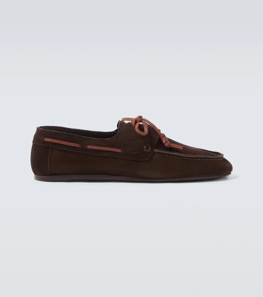 Ancient Greek Sandals Pliario suede boat shoes | Thumbnail 2
