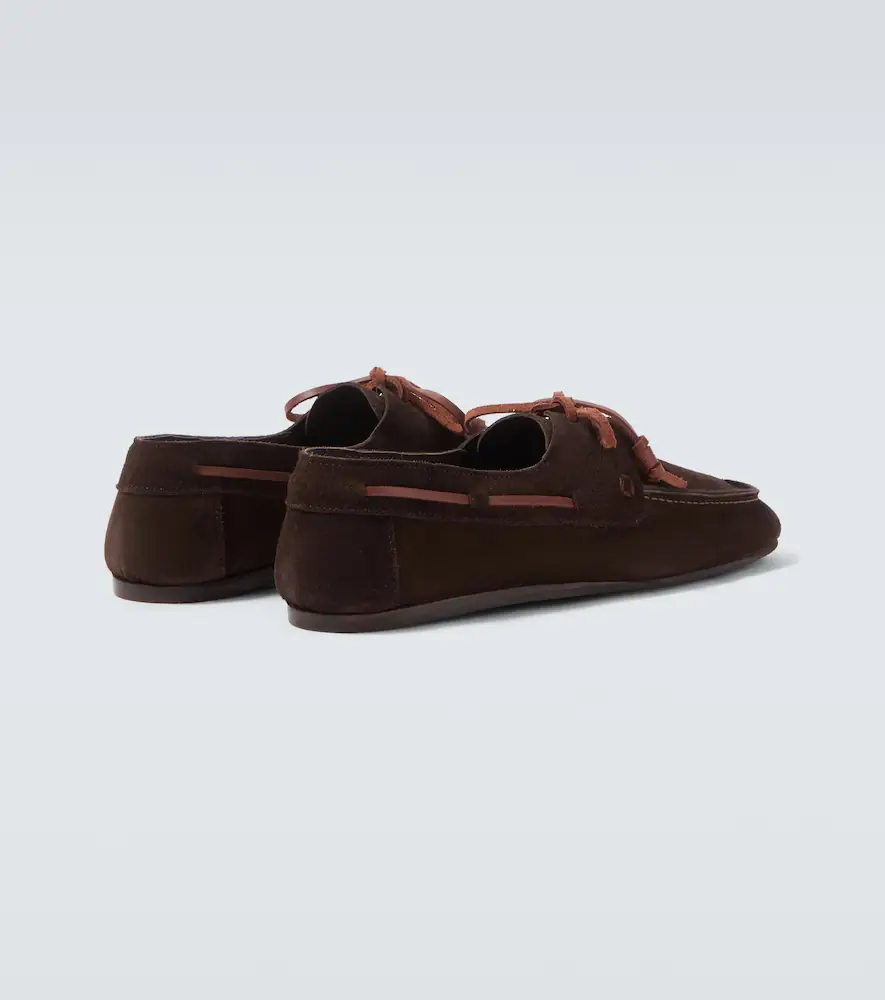 Ancient Greek Sandals Pliario suede boat shoes | Thumbnail 4