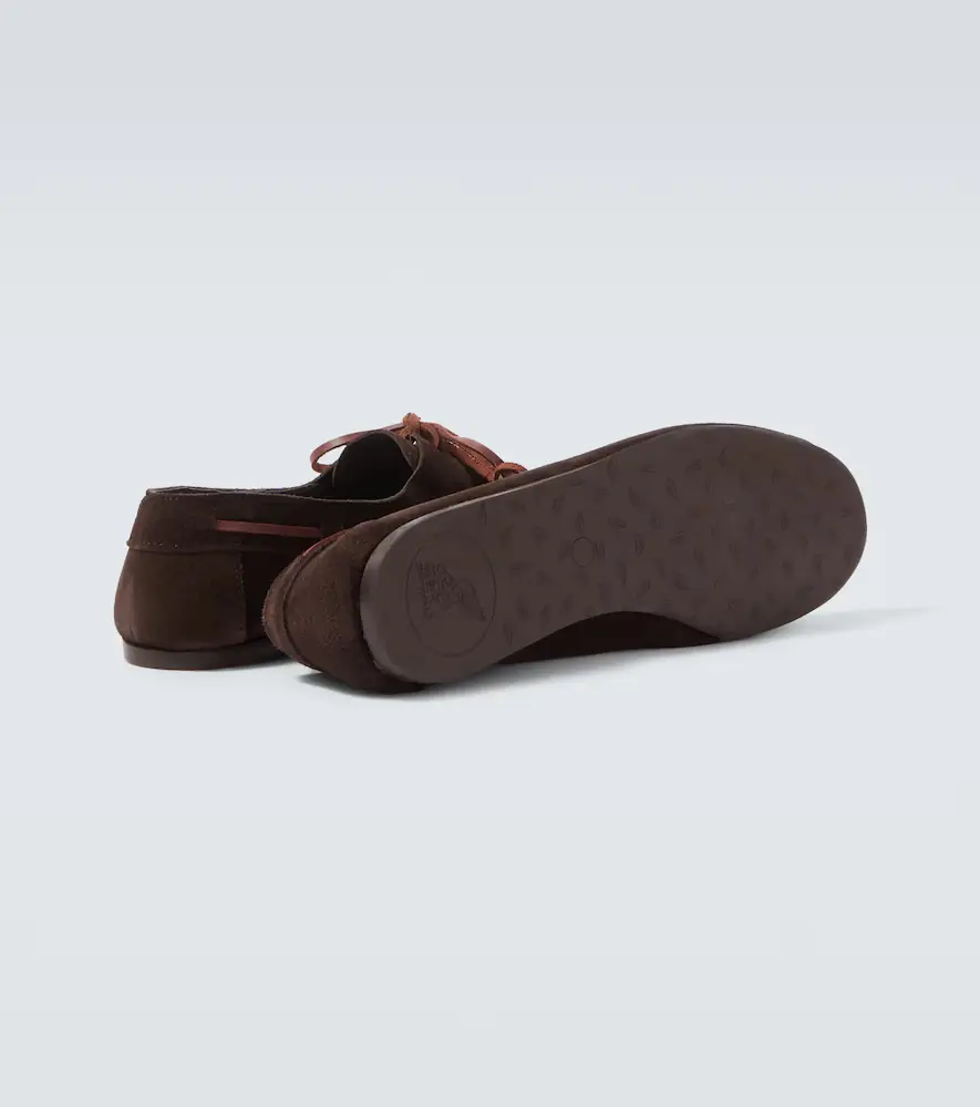Ancient Greek Sandals Pliario suede boat shoes | Thumbnail 6