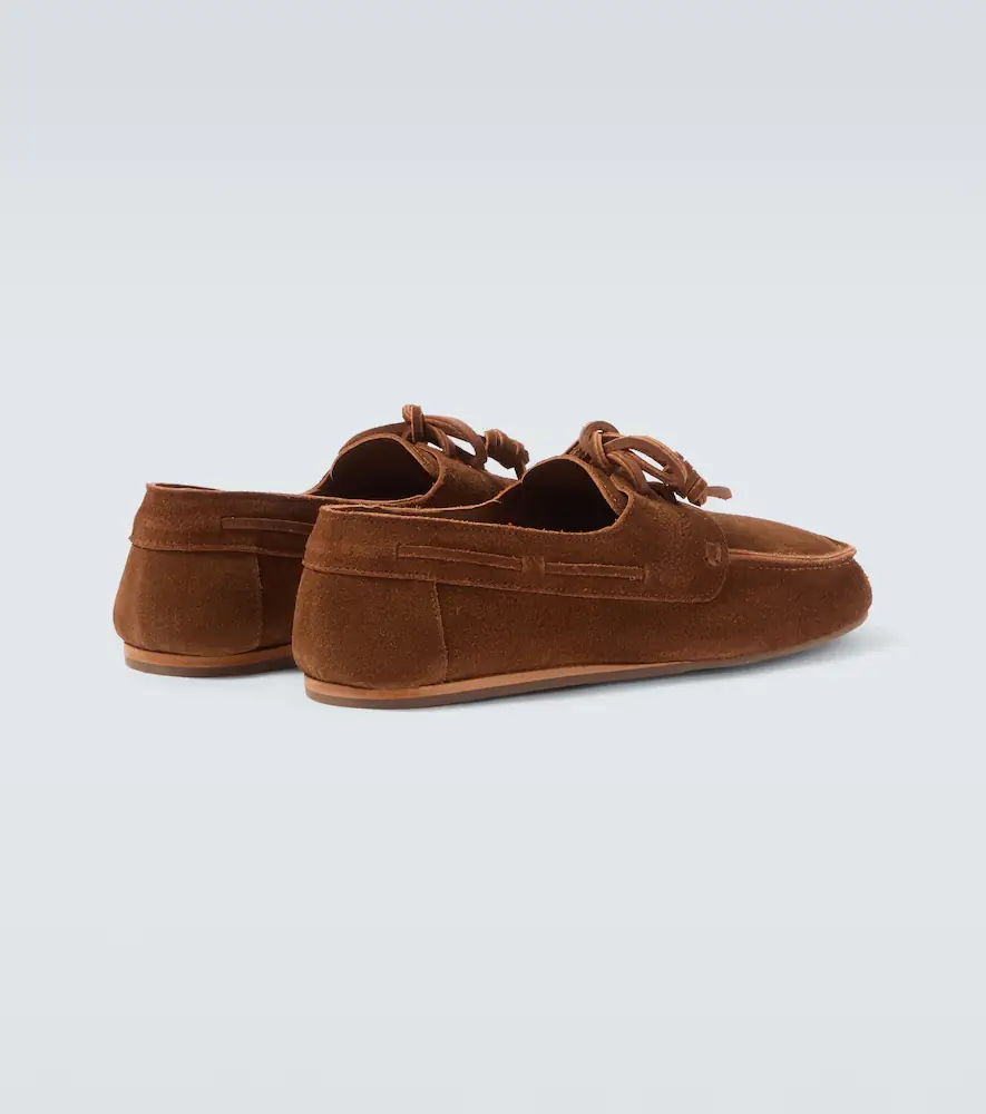 Ancient Greek Sandals Pliario suede boat shoes | Thumbnail 4