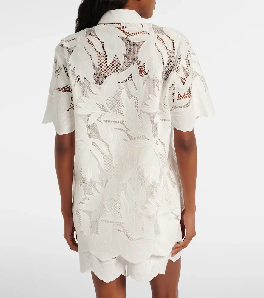 Erdem Embroidered mesh shirt | Thumbnail 3