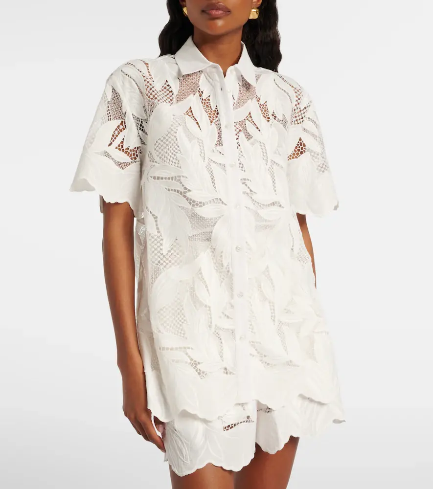 Erdem Embroidered mesh shirt | Thumbnail 4
