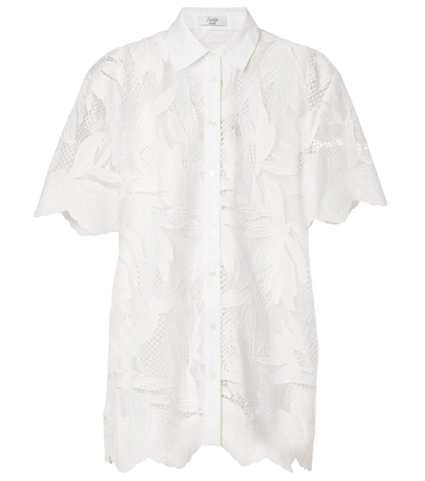 Embroidered mesh shirt Embroidered mesh shirt