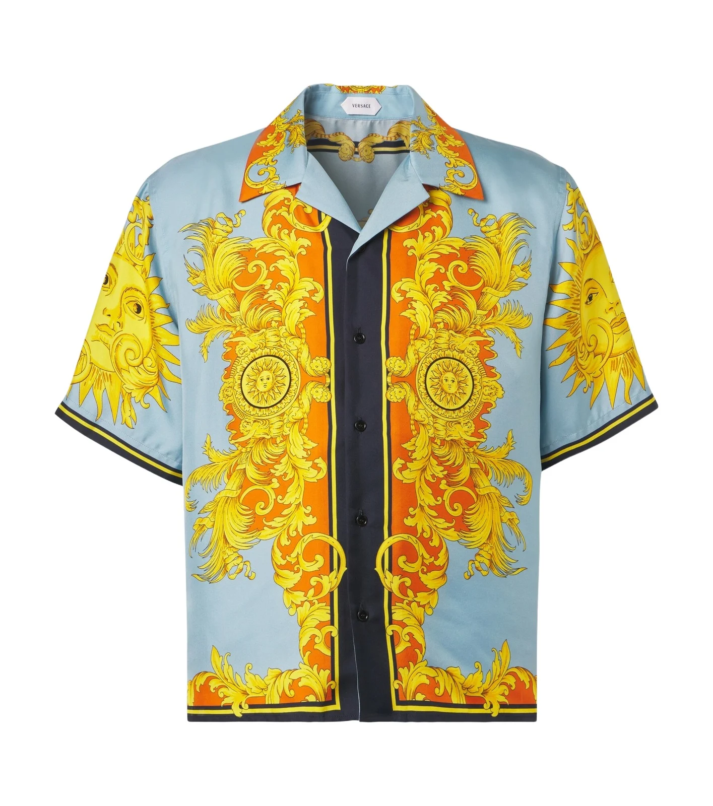 Printed silk shirt
