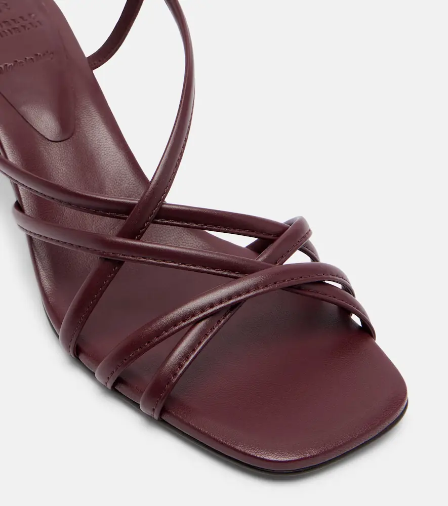 Brunello Cucinelli Monili leather slingback sandals | Thumbnail 2