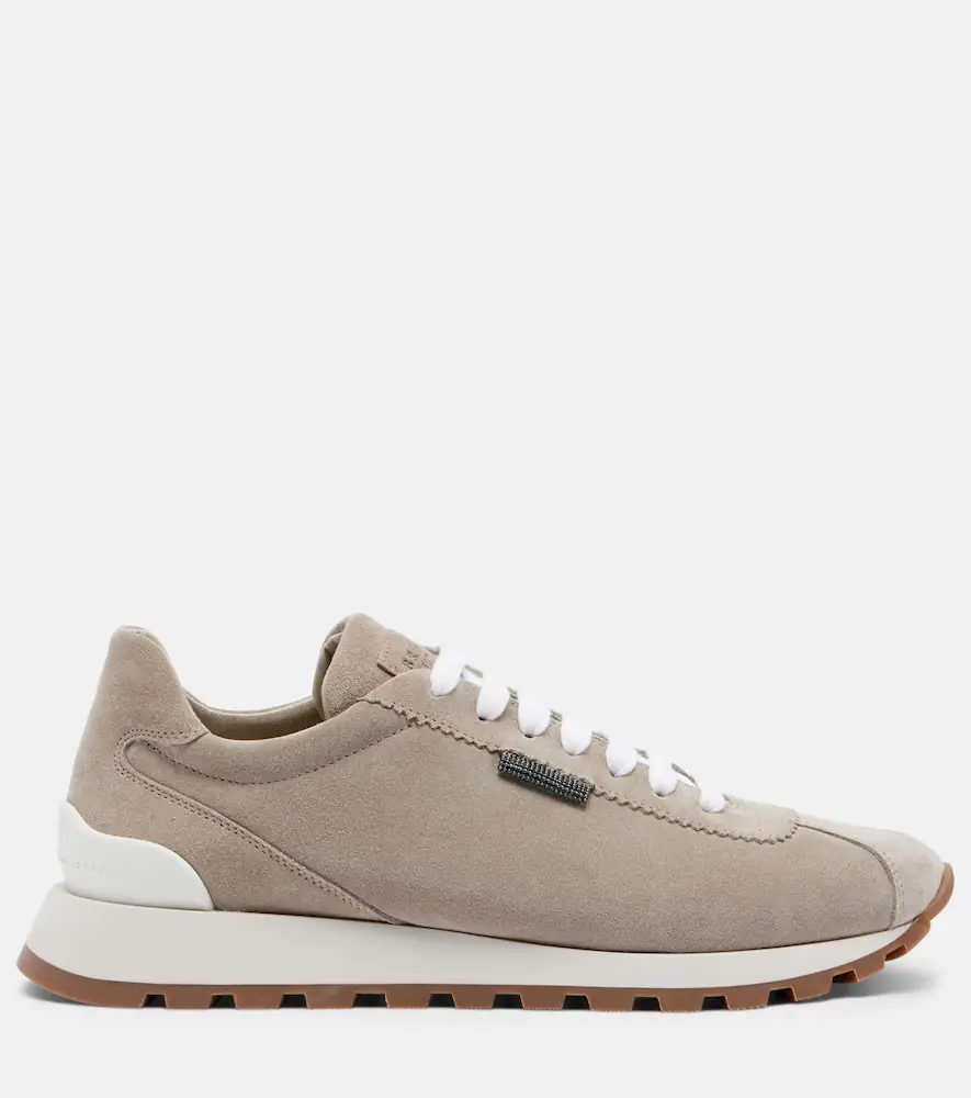 Brunello Cucinelli Monili suede sneakers | Thumbnail 3