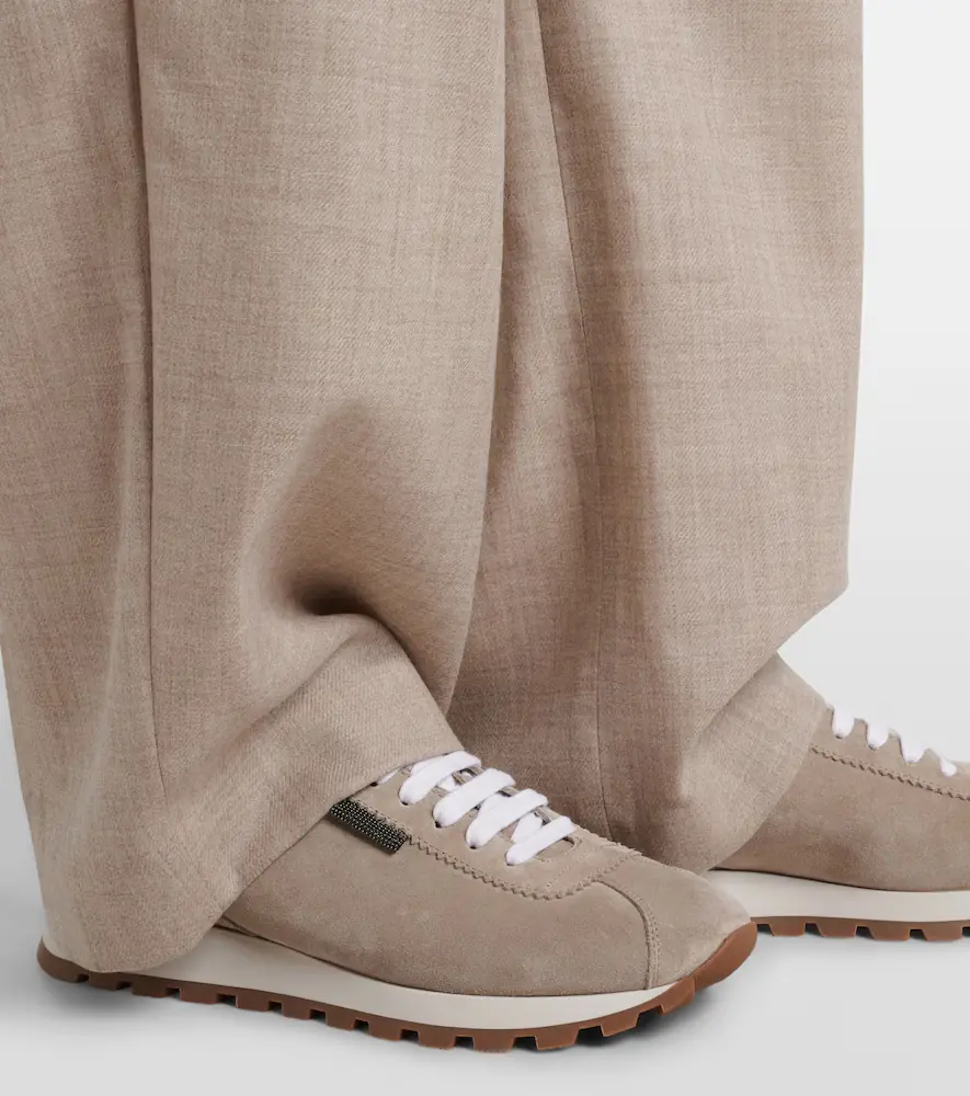 Brunello Cucinelli Monili suede sneakers | Thumbnail 6