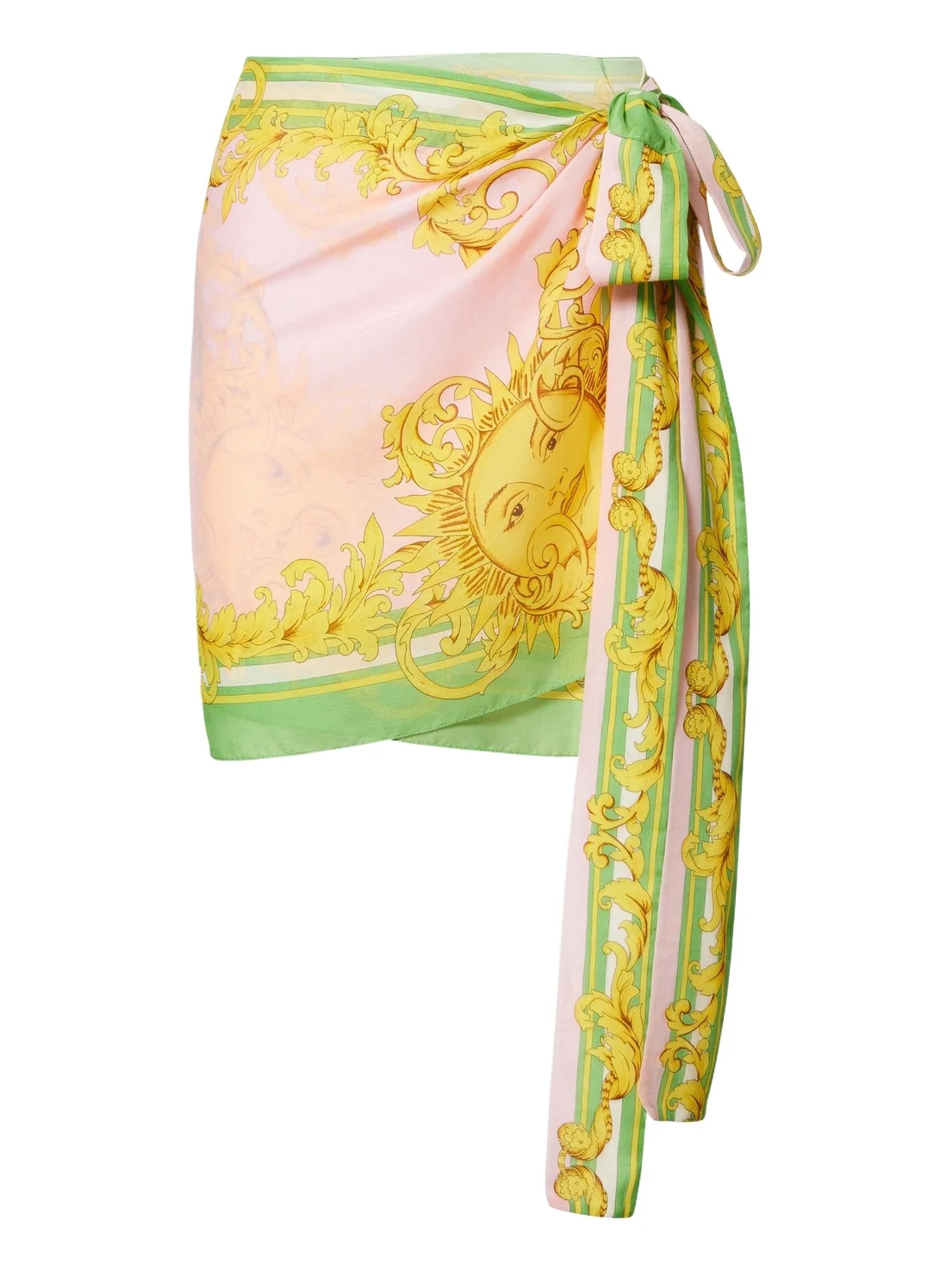 Versace Cotton and silk voile beach cover-up
