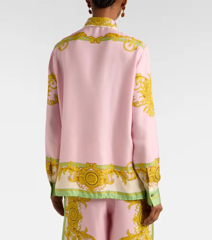 Versace Printed silk twill shirt | Thumbnail 3