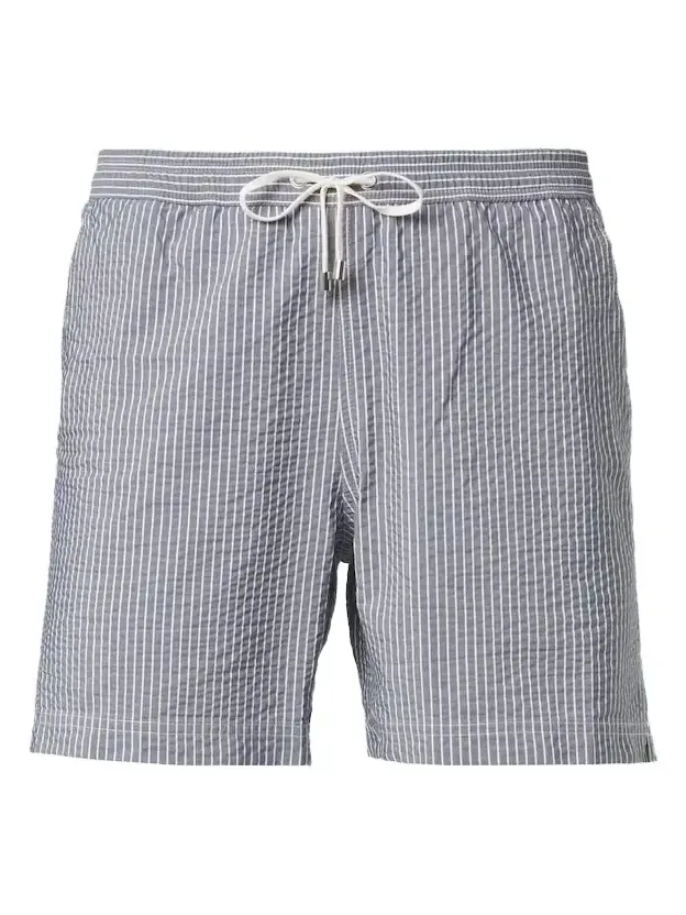 Striped swim trunks