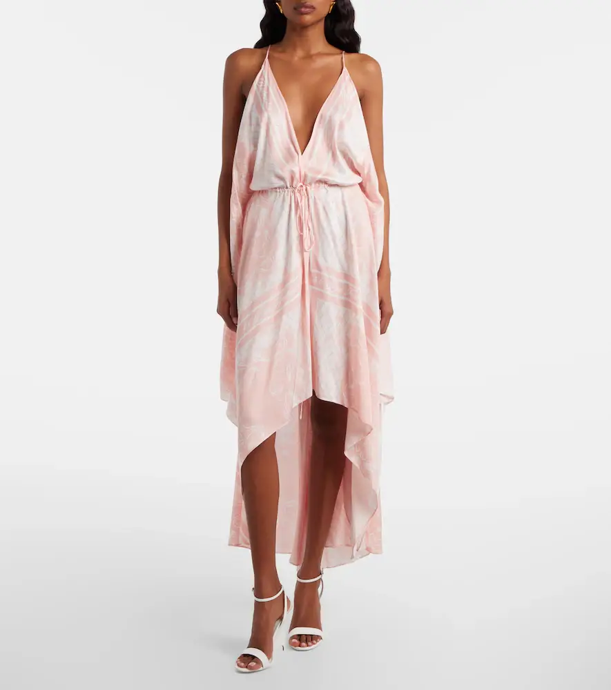 Balmain Printed asymmetric maxi dress | Thumbnail 2 Balmain Printed asymmetric maxi dress | Thumbnail 2