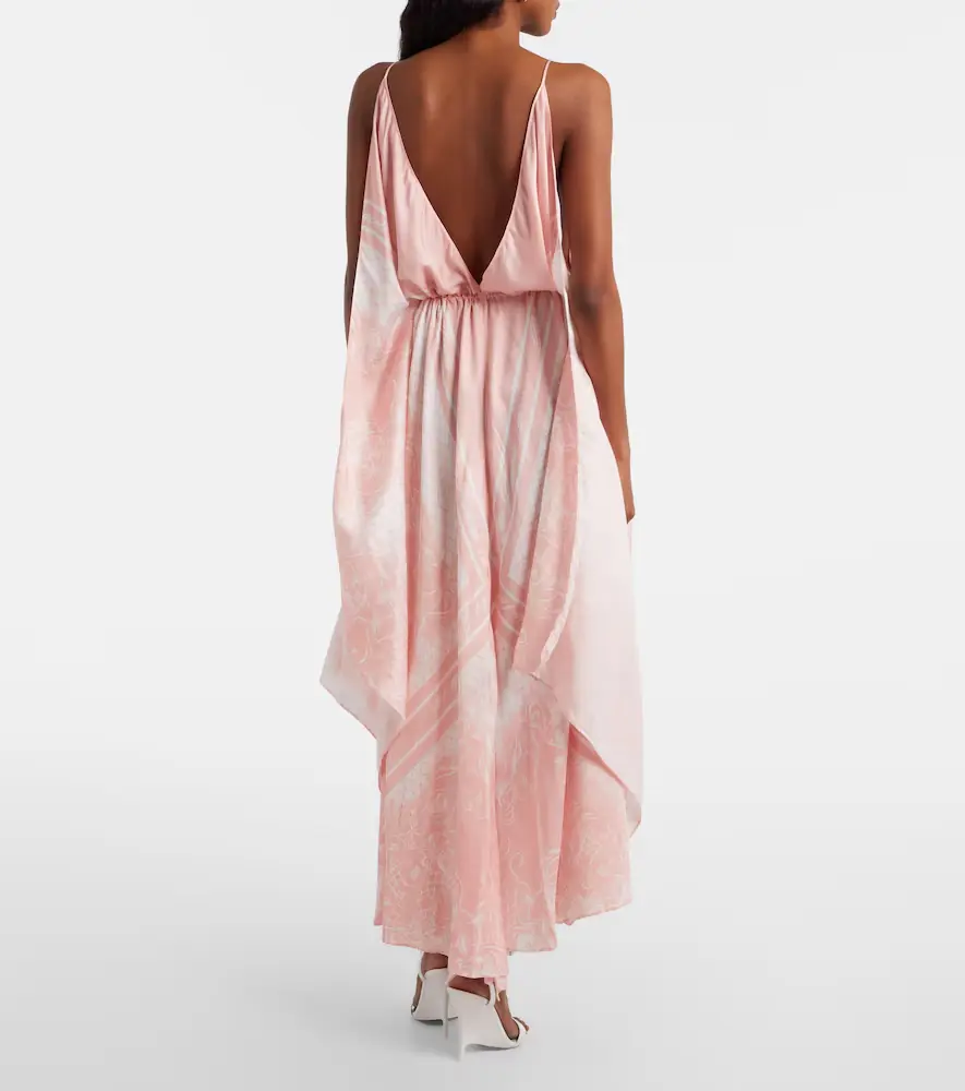 Balmain Printed asymmetric maxi dress | Thumbnail 3 Balmain Printed asymmetric maxi dress | Thumbnail 3