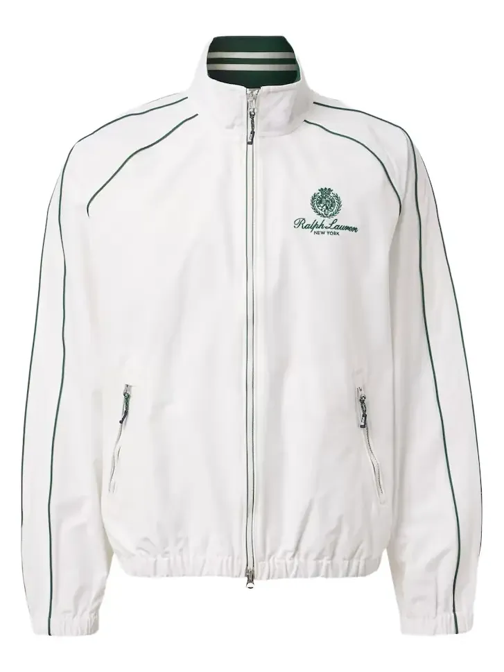 Logo cotton-blend track jacket Logo cotton-blend track jacket