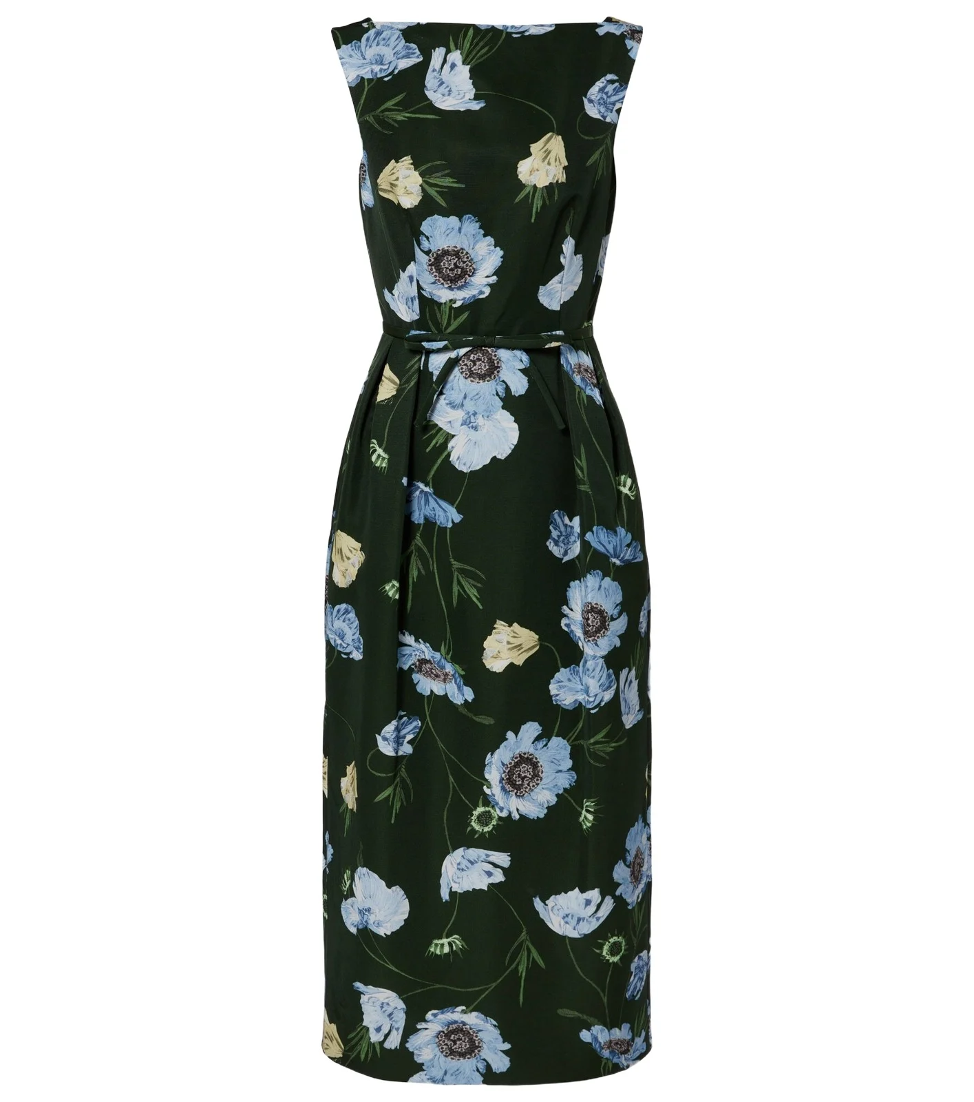 Floral cotton-blend faille midi dress Floral cotton-blend faille midi dress