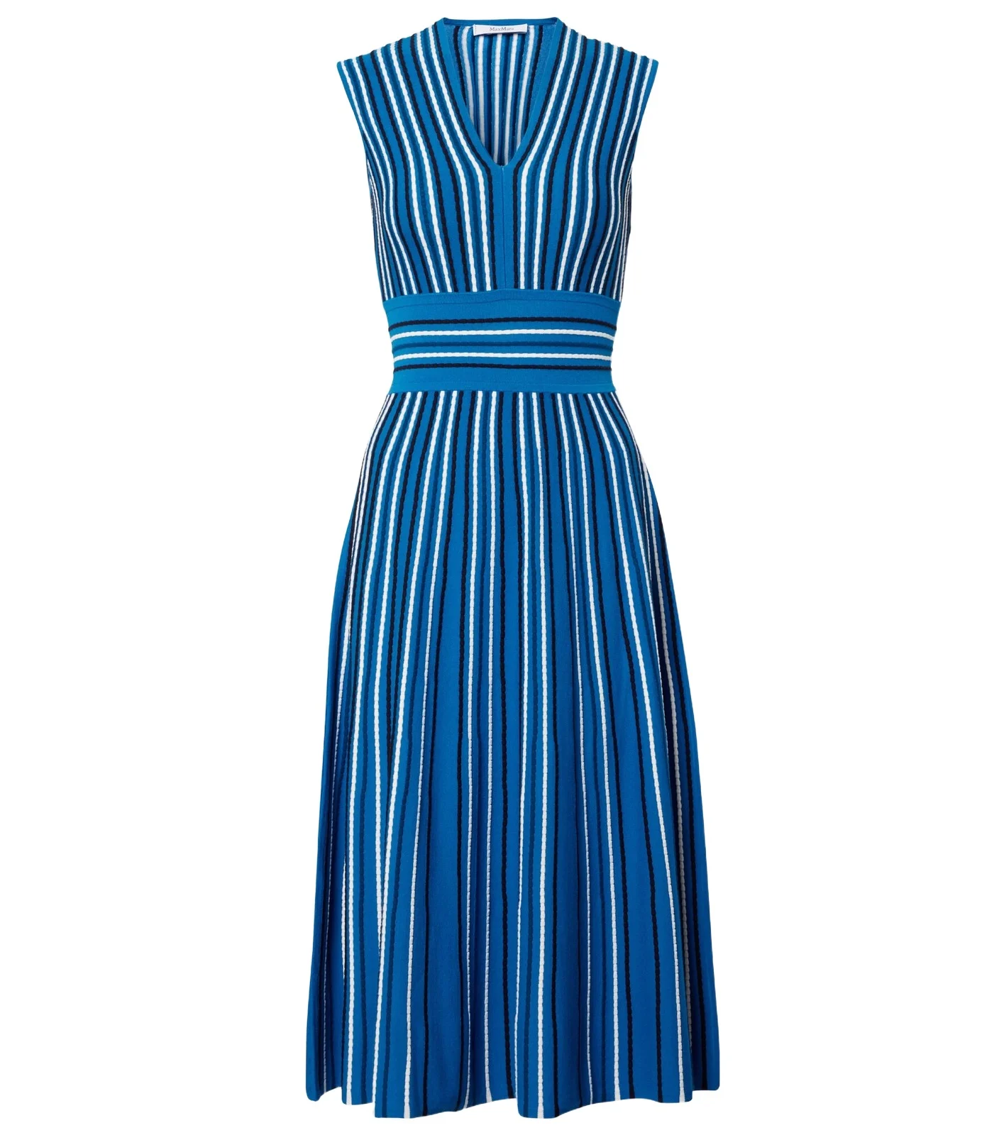 Max Mara Striped knitted midi dress