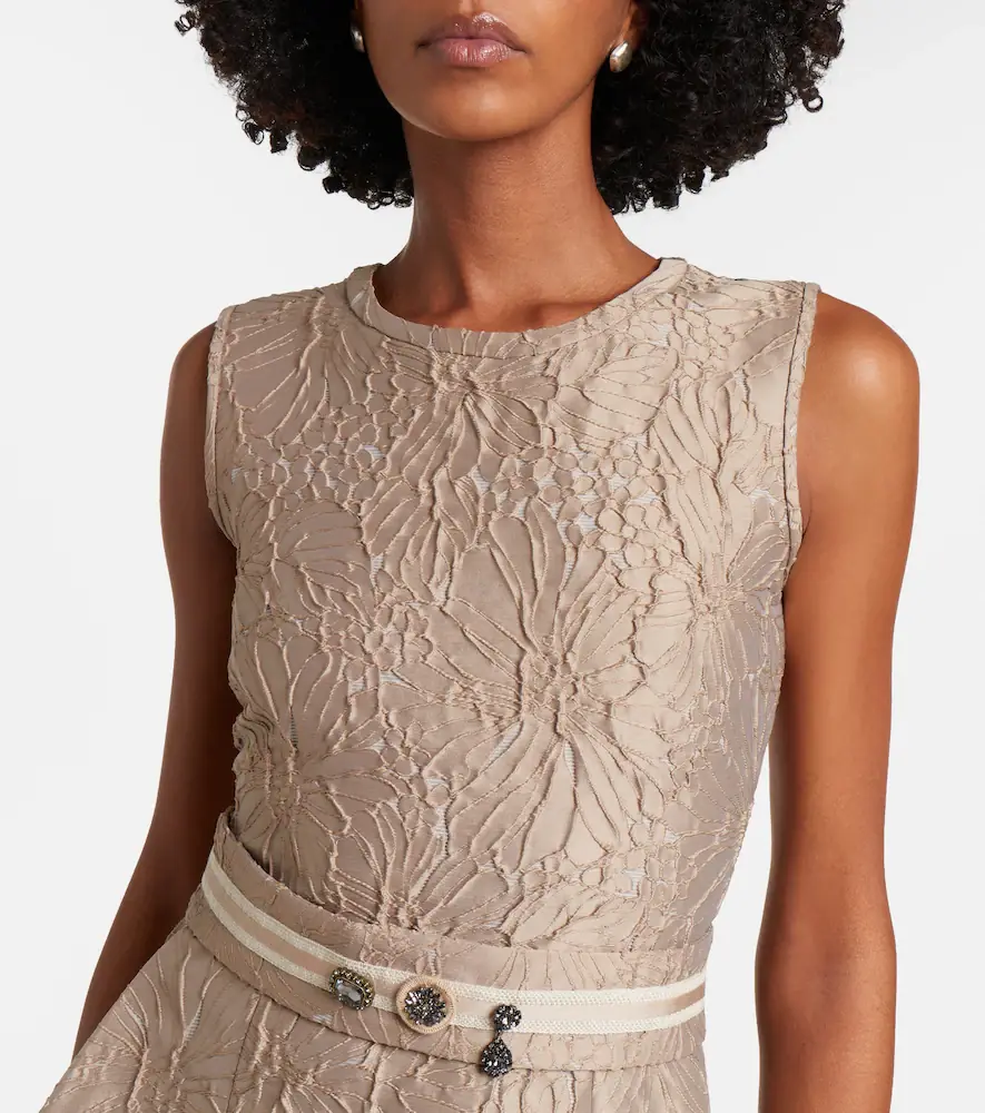 'S Max Mara 'S Max Mara Belted jacquard midi dress | Thumbnail 3 'S Max Mara 'S Max Mara Belted jacquard midi dress | Thumbnail 3
