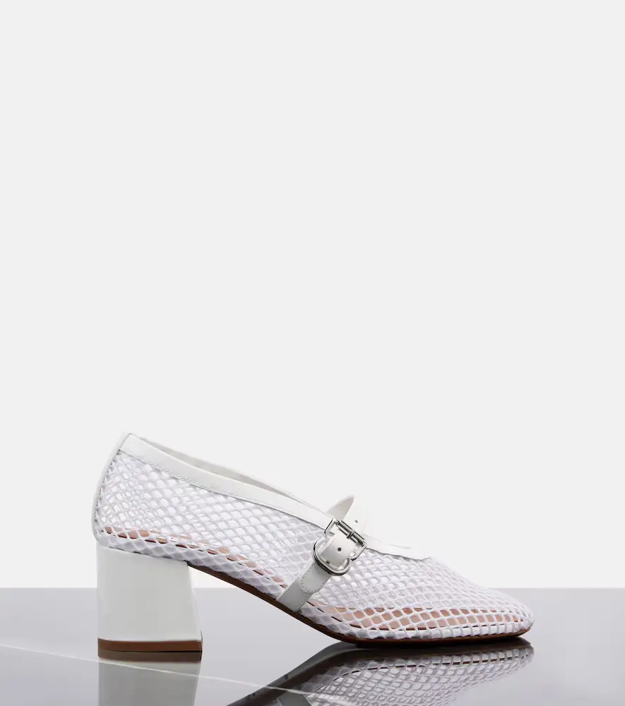 Alaïa Alaïa Babies mesh Mary Jane pumps | Thumbnail 3 Alaïa Alaïa Babies mesh Mary Jane pumps | Thumbnail 3