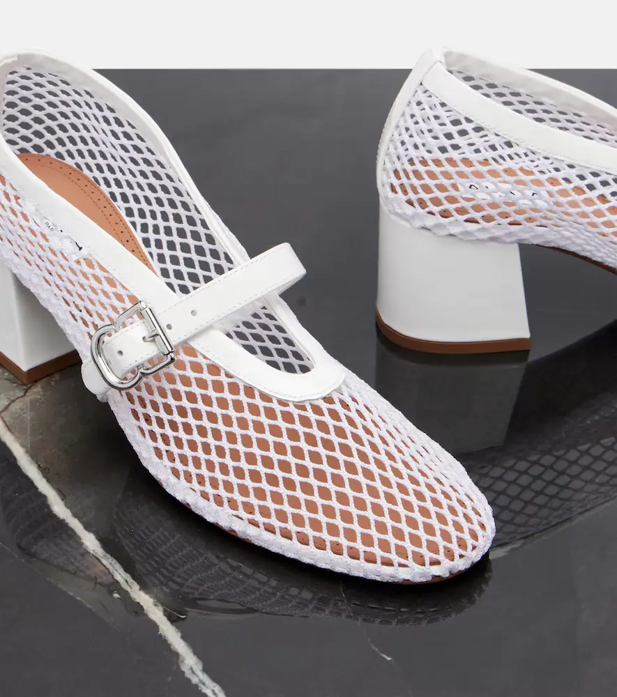 Alaïa Alaïa Babies mesh Mary Jane pumps | Thumbnail 4 Alaïa Alaïa Babies mesh Mary Jane pumps | Thumbnail 4