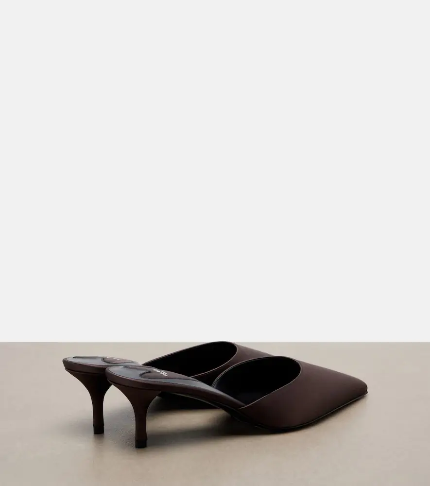Alaïa Alaïa Le Coeur satin mules | Thumbnail 4