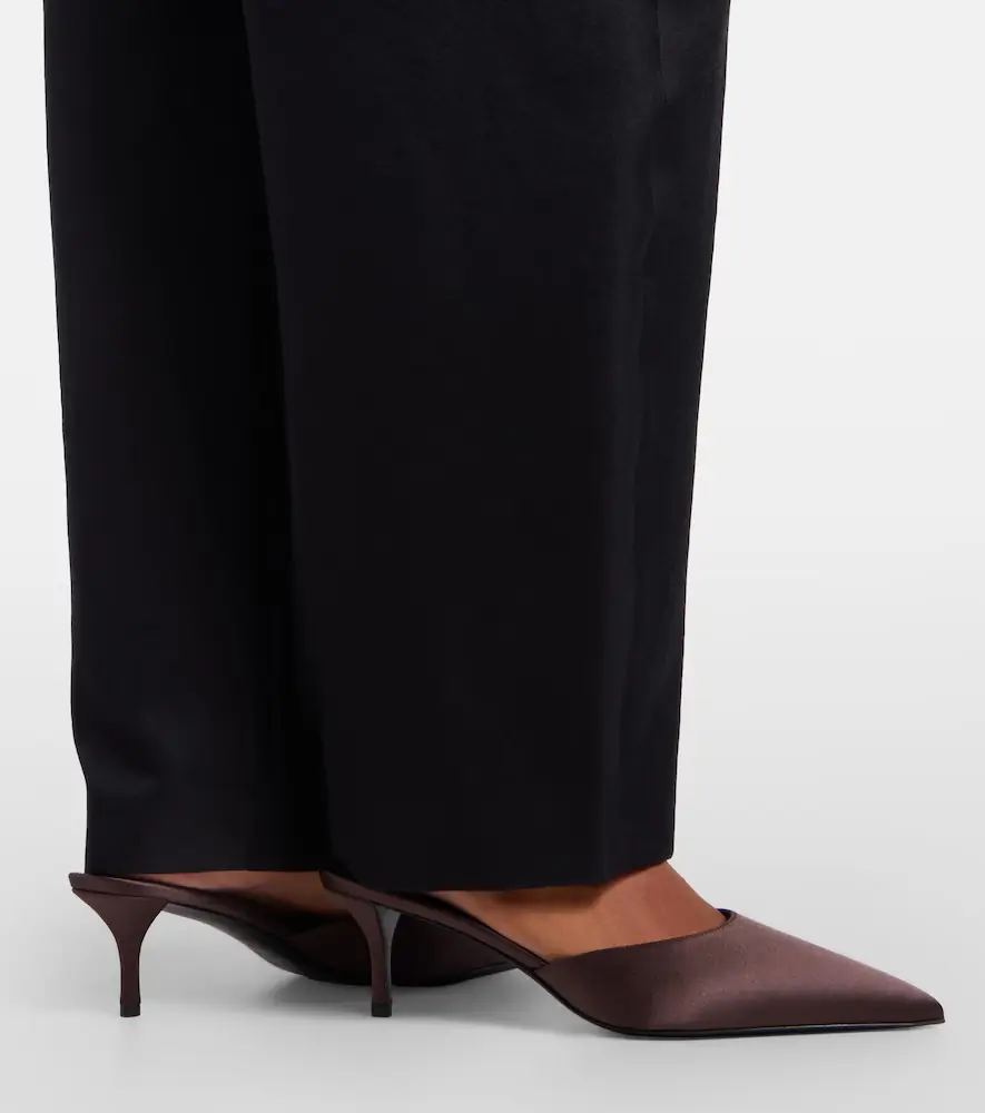 Alaïa Alaïa Le Coeur satin mules | Thumbnail 6