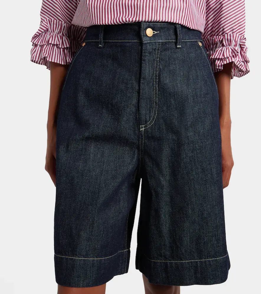 'S Max Mara 'S Max Mara Quadro denim Bermuda shorts | Thumbnail 2 'S Max Mara 'S Max Mara Quadro denim Bermuda shorts | Thumbnail 2