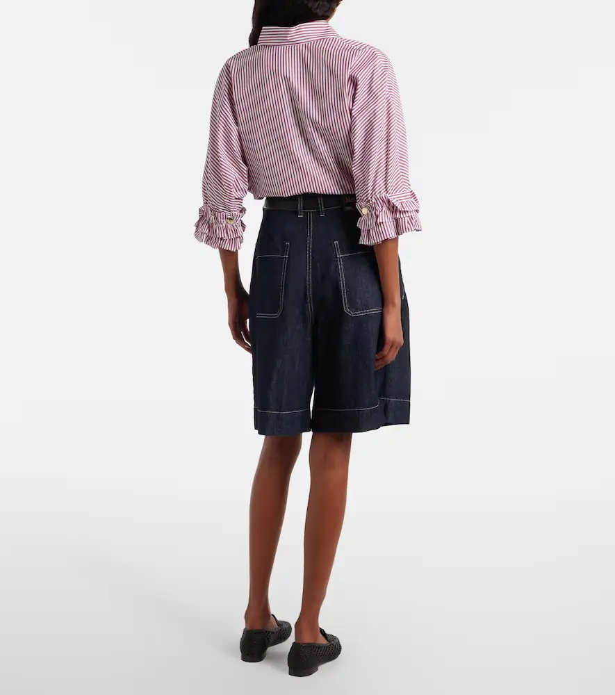 'S Max Mara 'S Max Mara Quadro denim Bermuda shorts | Thumbnail 4 'S Max Mara 'S Max Mara Quadro denim Bermuda shorts | Thumbnail 4