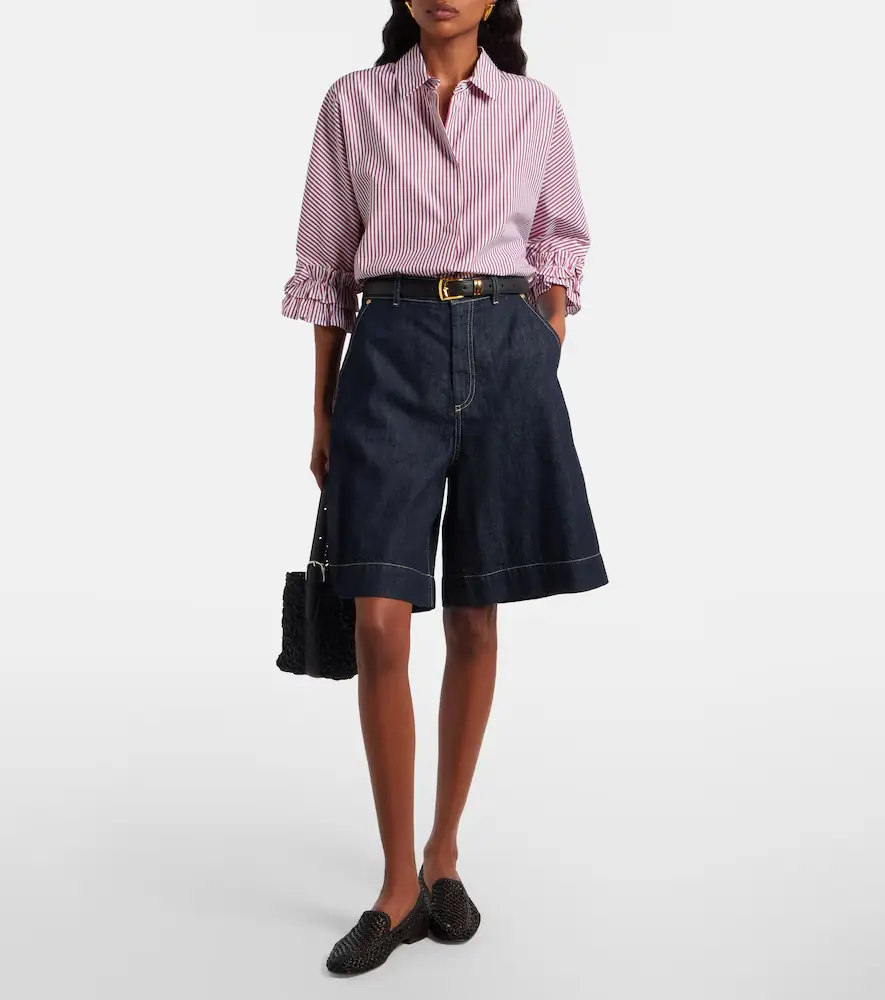 'S Max Mara 'S Max Mara Quadro denim Bermuda shorts | Thumbnail 5 'S Max Mara 'S Max Mara Quadro denim Bermuda shorts | Thumbnail 5