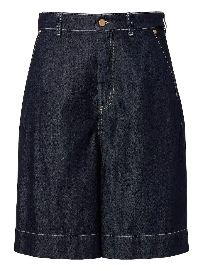 'S Max Mara Quadro denim Bermuda shorts 'S Max Mara Quadro denim Bermuda shorts