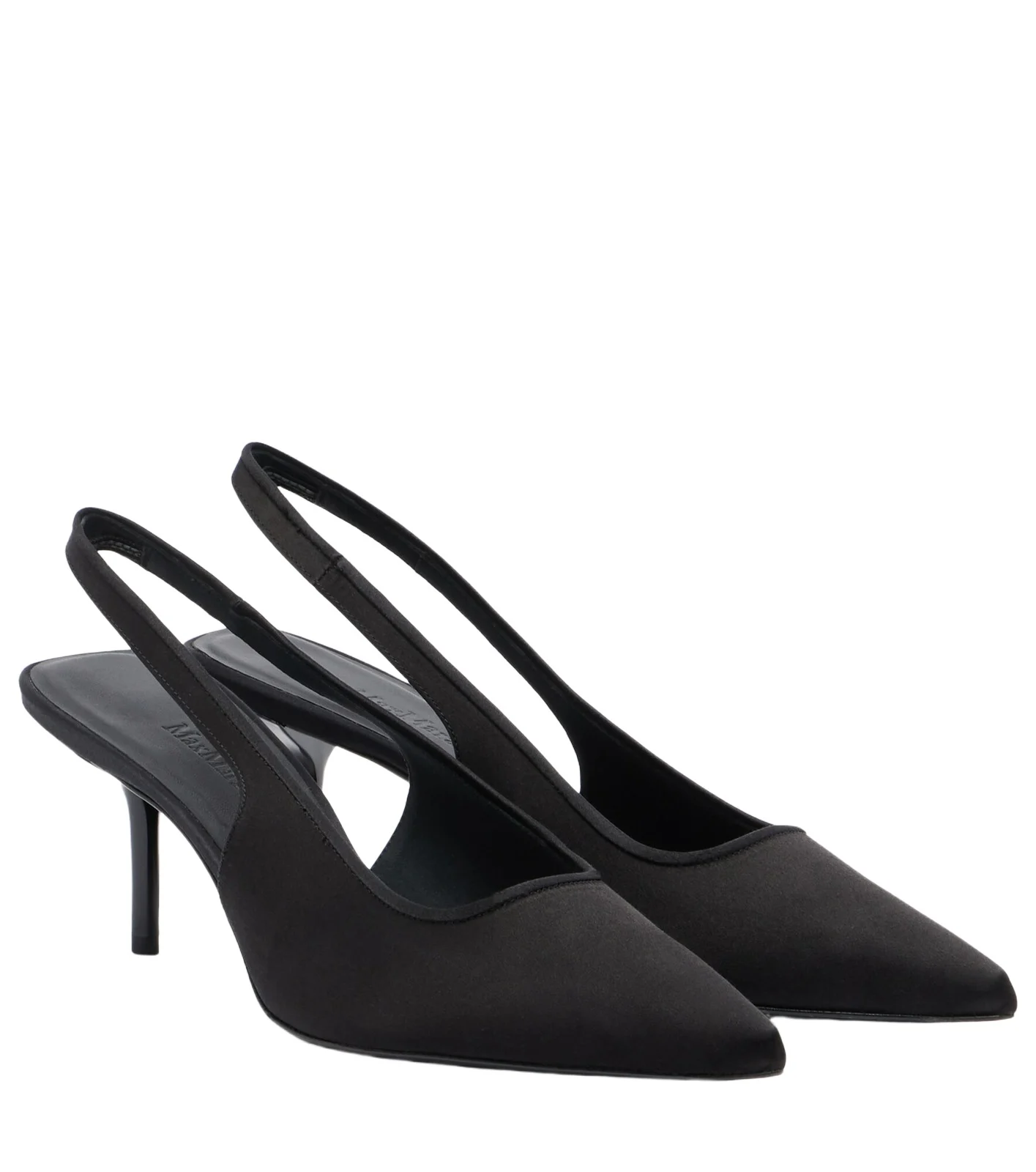 Satin slingback pumps Satin slingback pumps