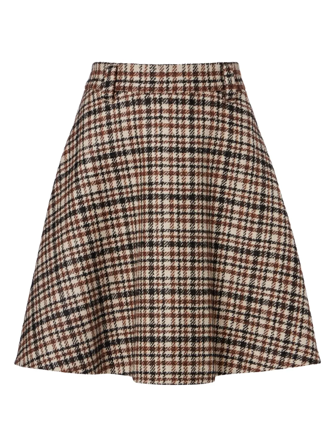 Houndstooth wool and alpaca-blend miniskirt Houndstooth wool and alpaca-blend miniskirt
