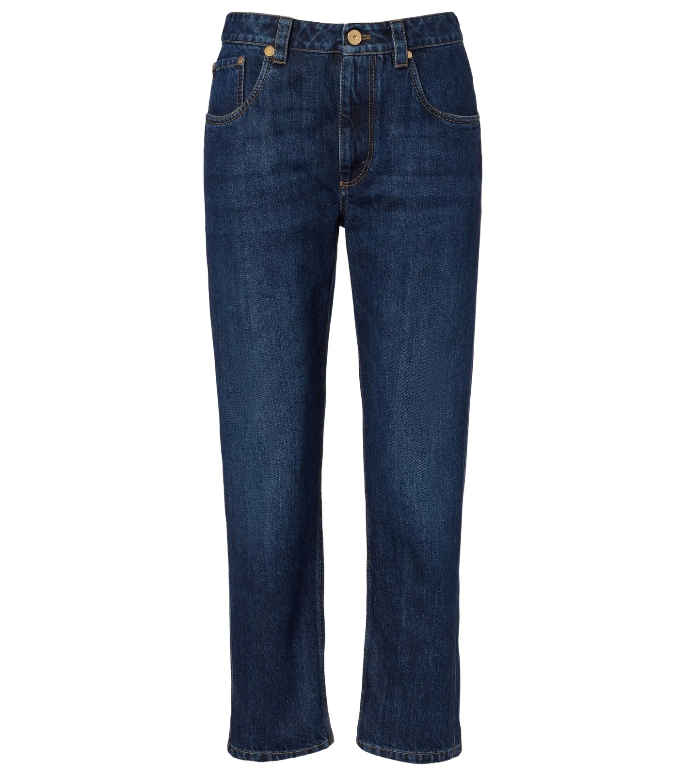 Cropped straight jeans