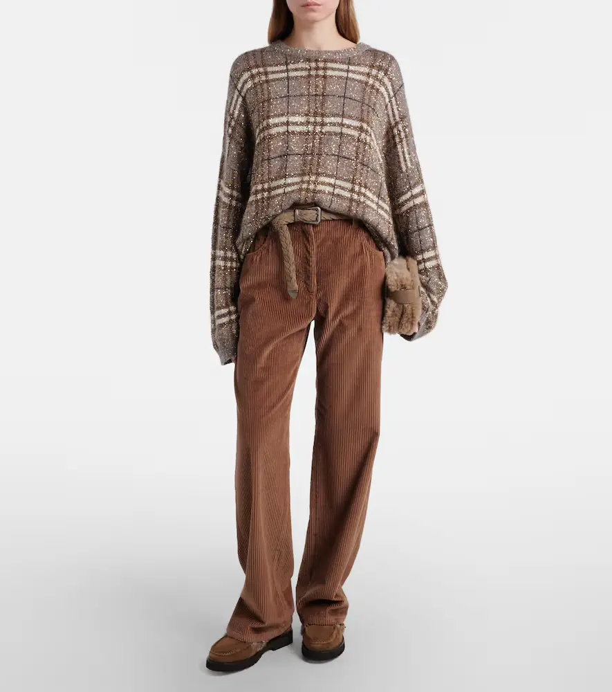 Brunello Cucinelli Cotton corduroy wide-leg pants | Thumbnail 3 Brunello Cucinelli Cotton corduroy wide-leg pants | Thumbnail 3
