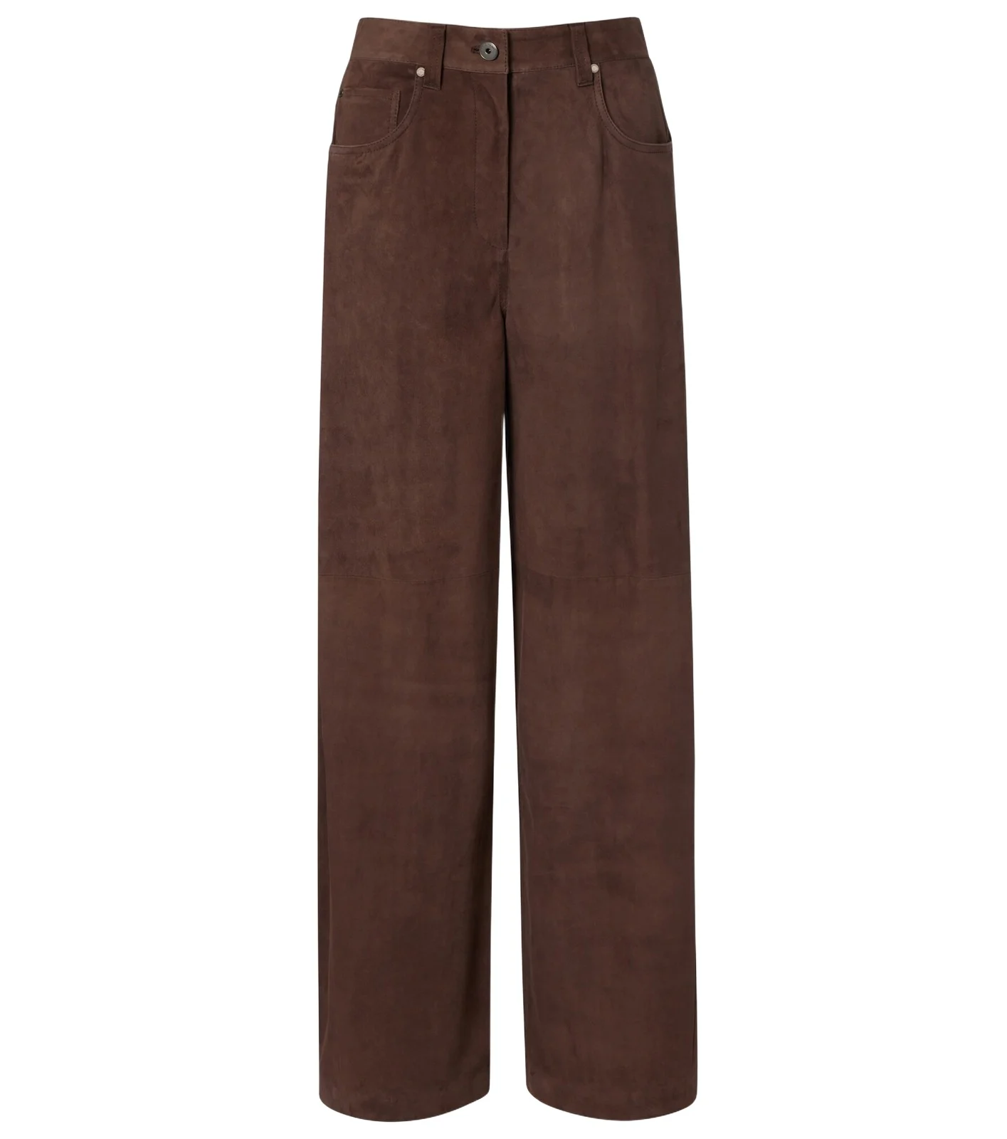 Suede wide-leg pants Suede wide-leg pants