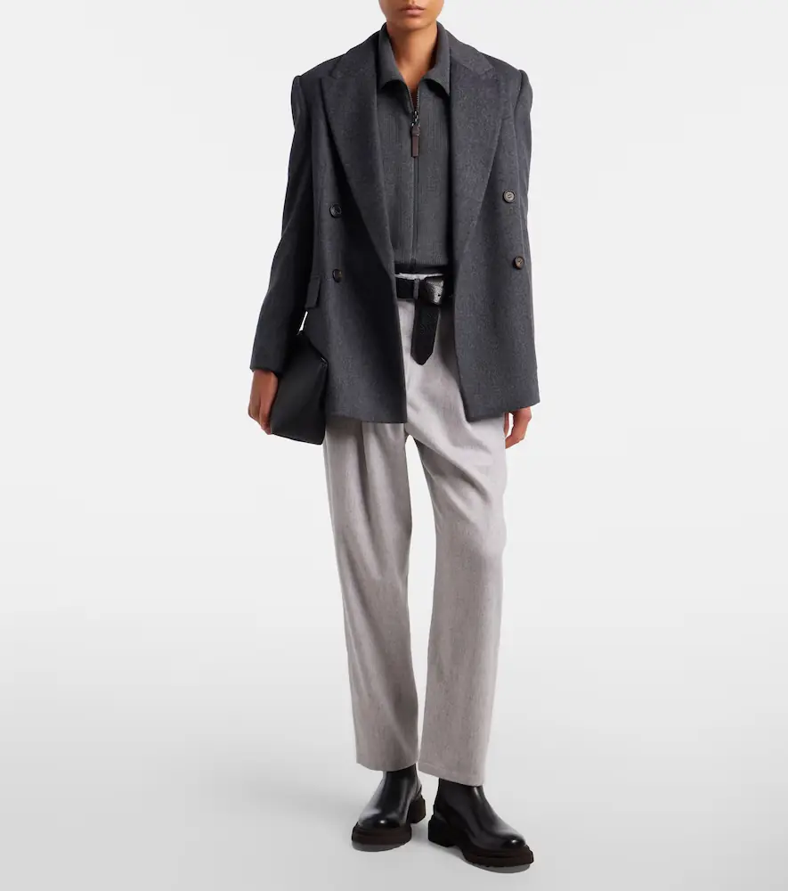 Brunello Cucinelli Monili wool tapered pants | Thumbnail 3 Brunello Cucinelli Monili wool tapered pants | Thumbnail 3