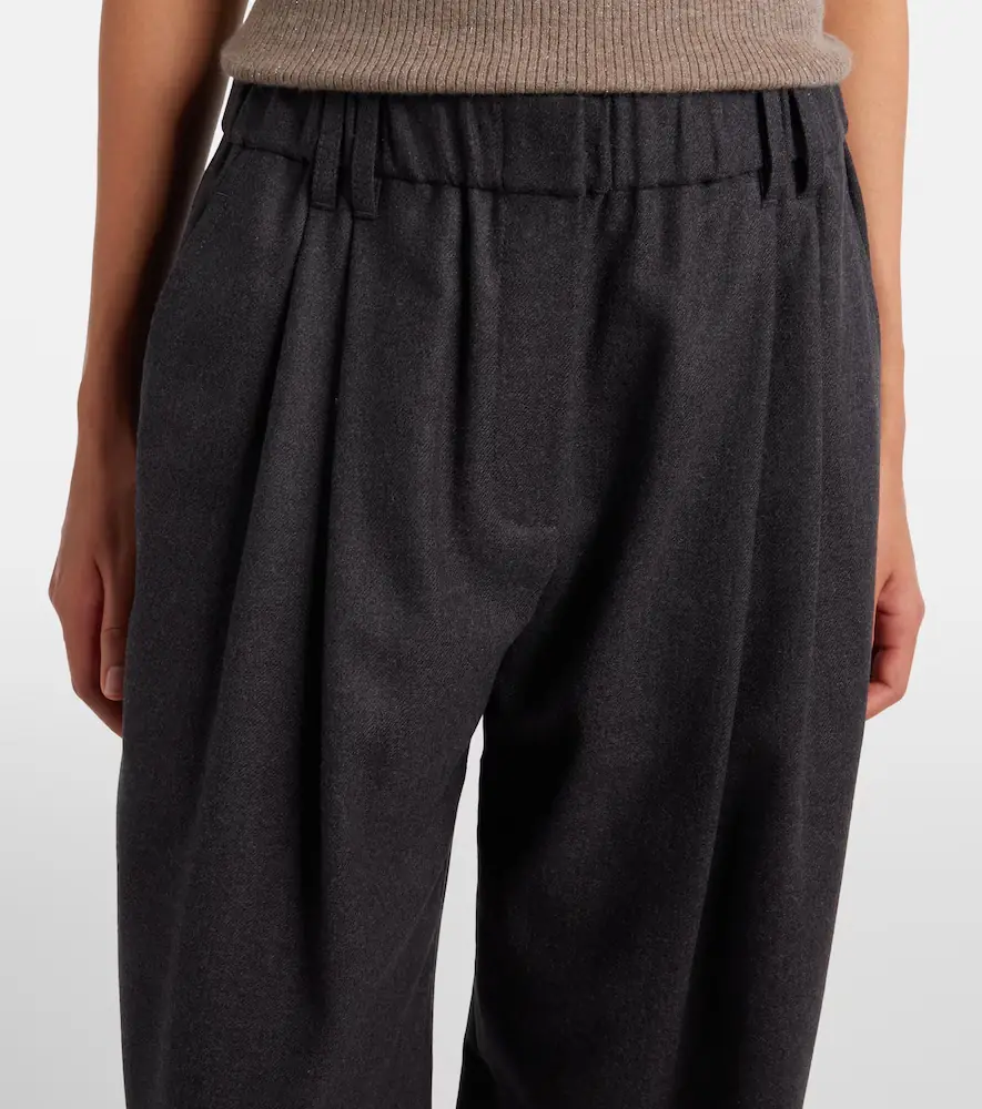 Brunello Cucinelli Monili virgin wool wide-leg pants | Thumbnail 2