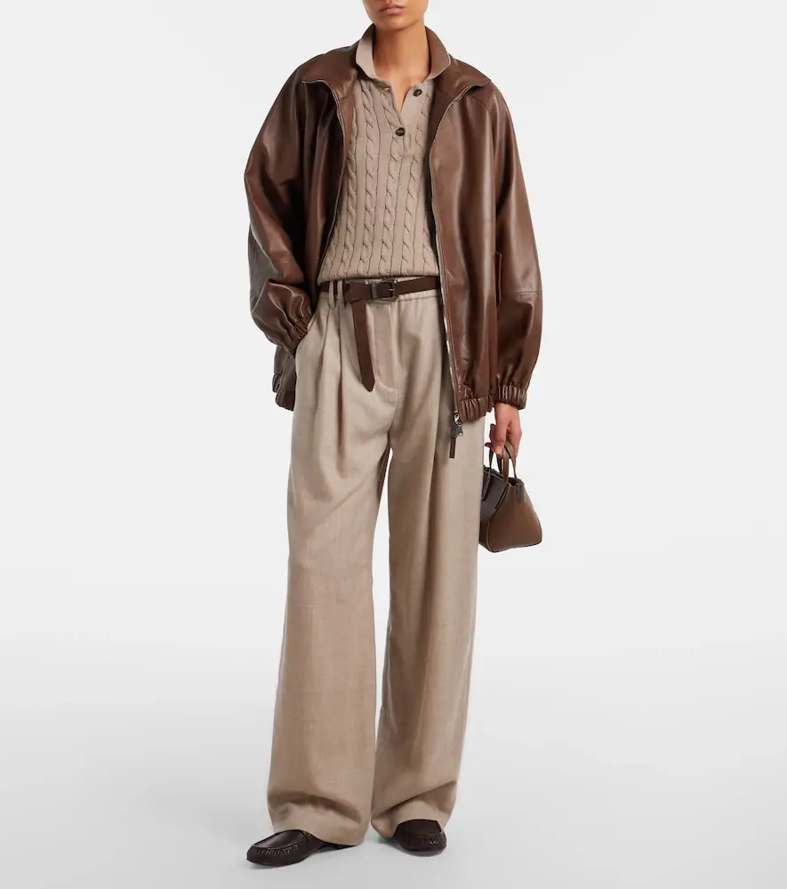 Brunello Cucinelli Monili leather jacket | Thumbnail 3