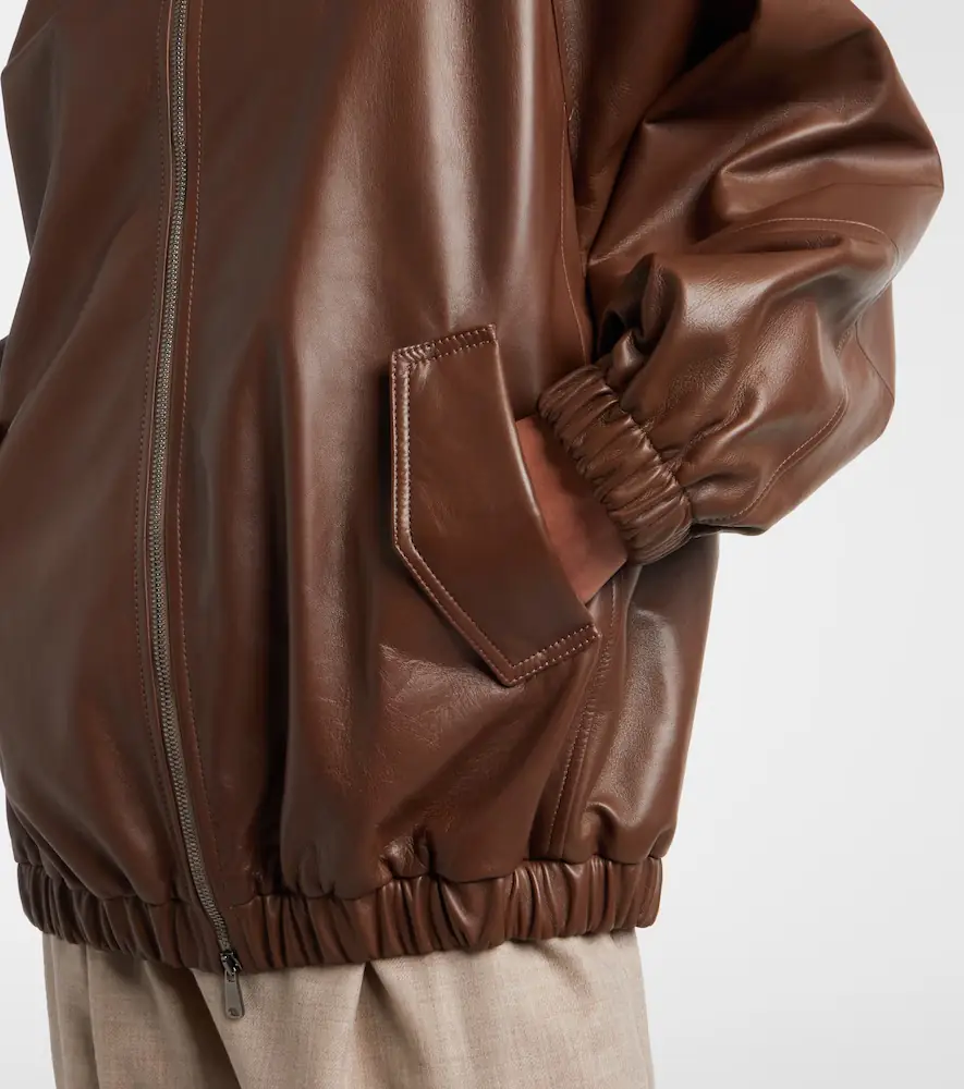 Brunello Cucinelli Monili leather jacket | Thumbnail 6